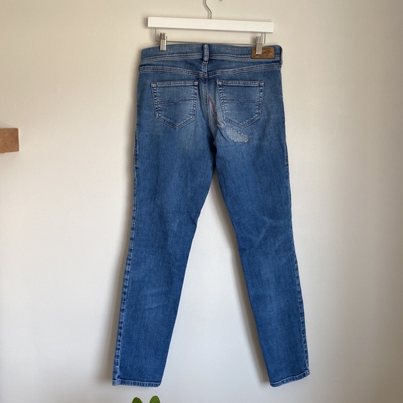 👖Diesel distressed/ patched jeans. Relaxed skinny low waist size 29 - Picture 3 of 16
